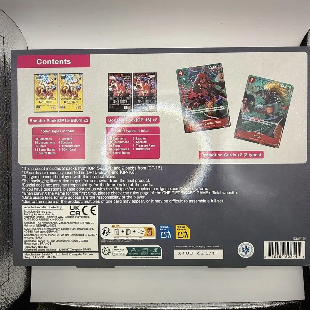 ONE PIECE TCG Illustration Box Kid/Killer Vol. 8 Bandai English Sealed